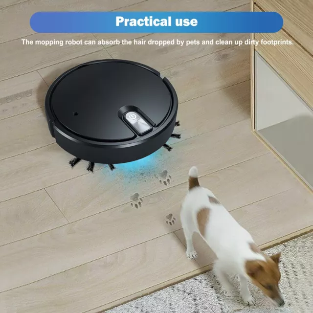 Aspiradora automática robótica inteligente silenciosa aparato aspiradora piso y bordes limpios 3
