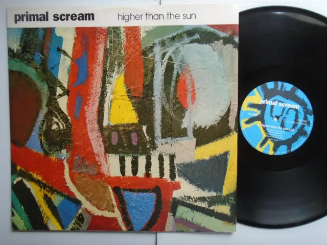 Primal Scream - higher than the sun 12" vinyl CRE096T 1991 VG+