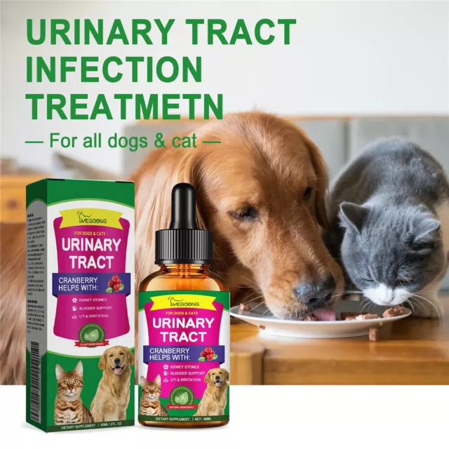 Pet Care Drop Urinary Tract Urine Infection Care Improves Kidney Bladder Health◢