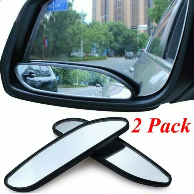 2X Blind Spot Mirror Auto 360° Wide Angle Convex Rear Side View Car Truck SUV