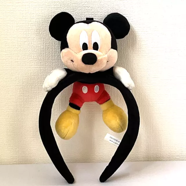 Tokyo Disney Resort Headband Mickey Mouse Plush Stuffed Toy Ears Japan TDL TDS