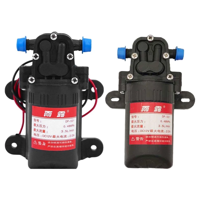 Pompe à Eau Haute Pression 12V – Auto-amorçante, 5L/min, Pour Lavage Voiture, Arrosage Jardin