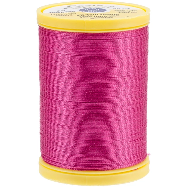 Abrigos de hilo de algodón de uso general 225 yardas-rojo rosa -S970-3040