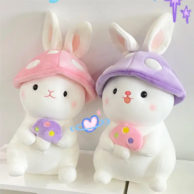 Mushroom Rabbit Lovely Plush Toy Stuffed Toy Pillow Girl Gift Doll Comfort Doll