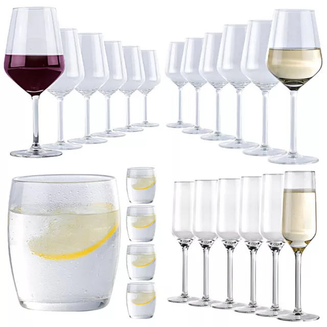 Alpina edele Gläser Set Klar Modern Weingläser Weinglas Champagner Whisky Glas