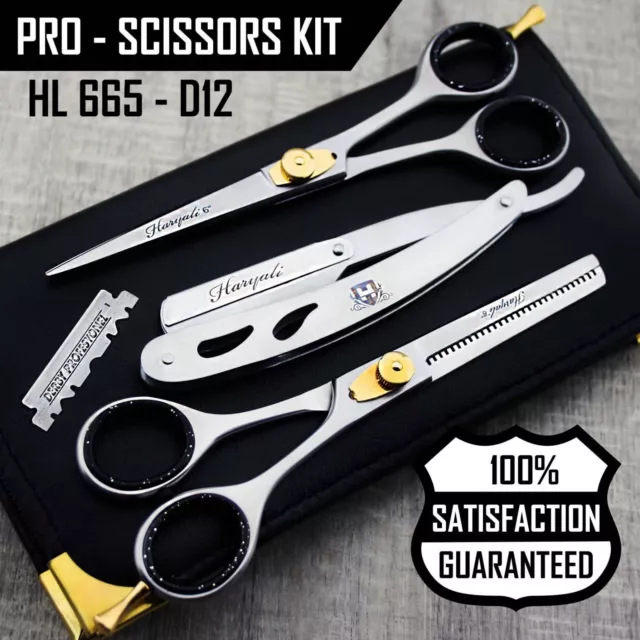 Professional Barber Hair Cutting Thinning Scissors Shears Set Hairdressing Salon