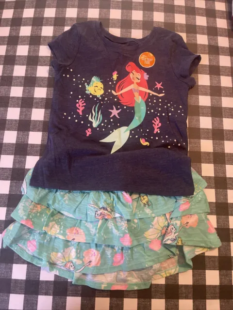 disney jumping beans outfit - The Little mermaid - Shirt And Skirt - NWT Size 4t
