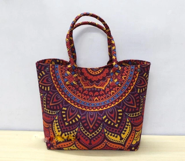 Femmes Épaule Shopping Sacs Plage Serviette Transporteur Hippie Porte-Monnaie