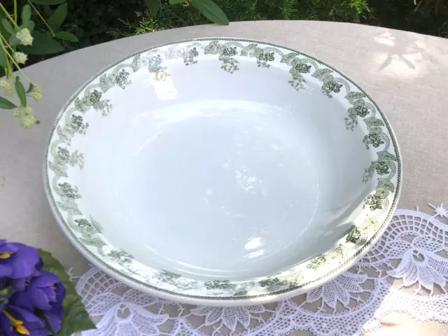 PLAT CREUX ANCIEN ST AMAND Modèle VIOLETTA Vert 19ème