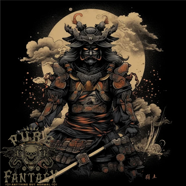 Full Armour Fantasy Samurai Warrior Mens Cotton T-Shirt Tee Top