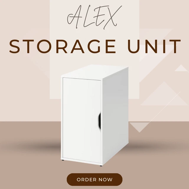 IKEA STORAGE UNIT Organiser with Shelf Home Furniture 36x70cm ALEX New