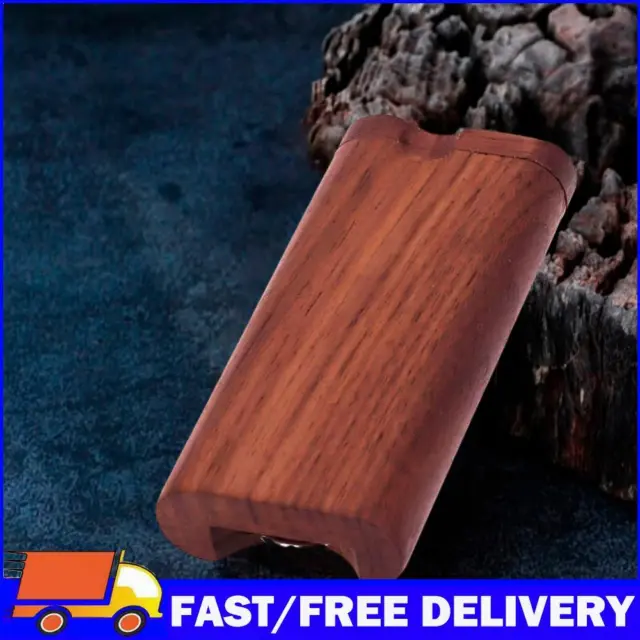 105mm Wooden Dugout Set Cigarette Box with 78mm Metal One Hitter Tobacco Box
