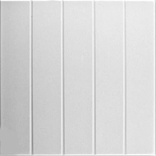 A la Maison Ceilings R104 Bead Board Foam Glue-up Ceiling Tile 21.6 sq. ft./C...