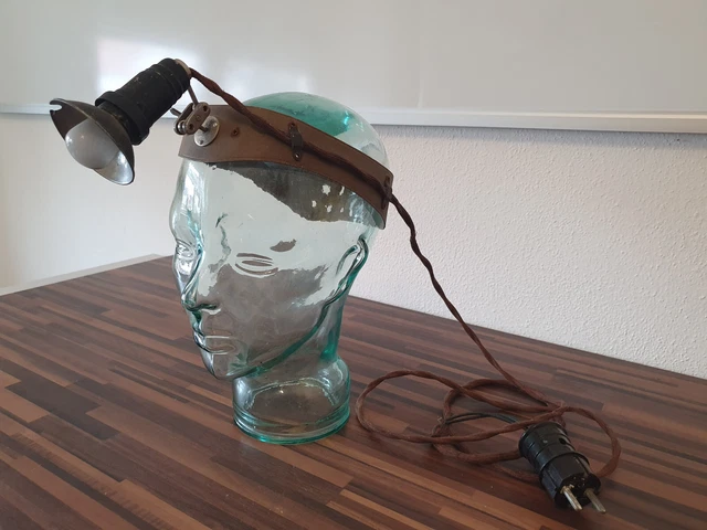 Lager Arzt Kopflampe OP Lampe Chirurgenlampe WK2 Weltkrieg WW2 Wehrmacht selten!