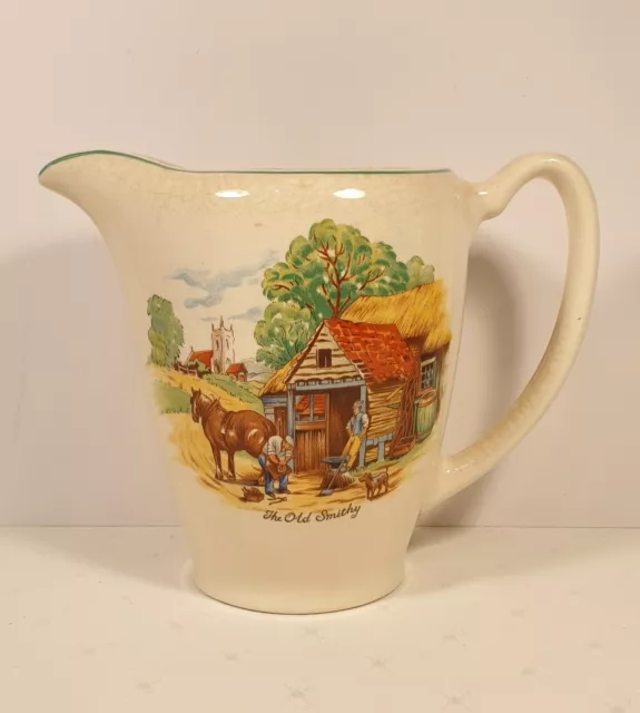 Pitcher - Elijah Cotton Lord Nelson Ware Staffordshire The Old Smithy England
