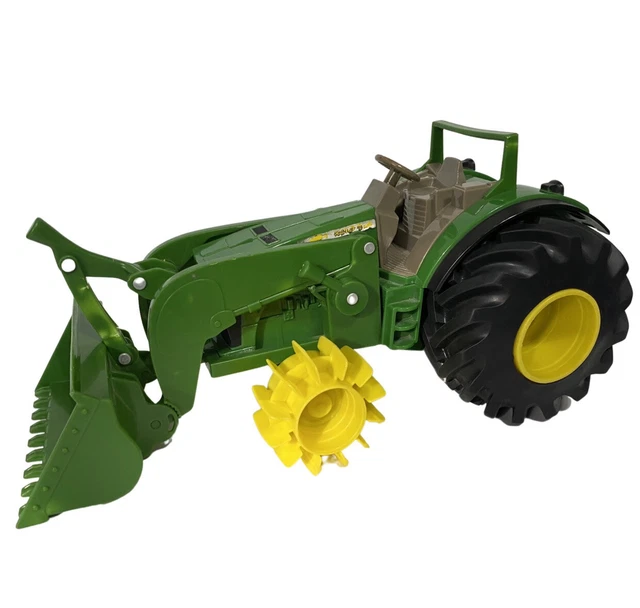 JOHN DEERE TRACTOR With Front End Loader 1/16 Scale Die Cast Vehicle