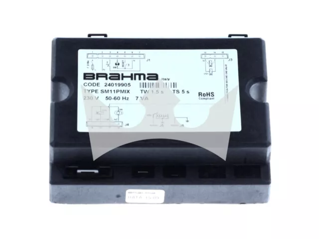 Scatola Di Accensione Automatica Pizza A Gas Zanolli Elet0134 Brahma Sm11Pmix 230V