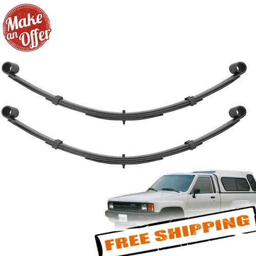 Pro Comp Front Left & Right 4" Lifted Leaf Springs for 1980-1985 Toyota 4Runner