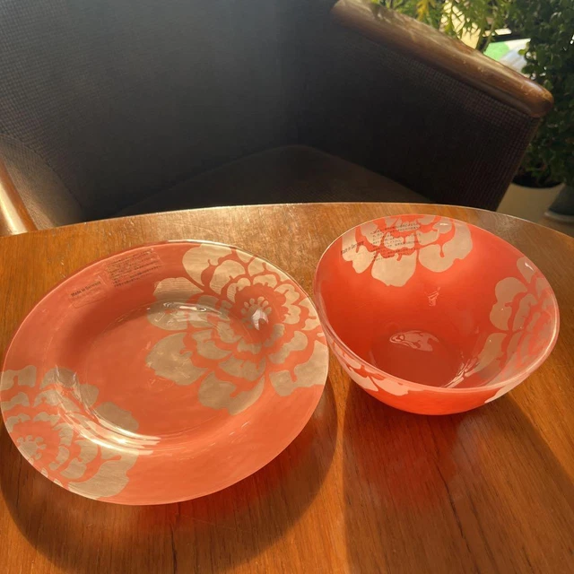 Rarity Glasax Made In Germany - Juego de platillos para taza de soda