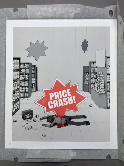 Dran , Price Crash Silk Scren Print Simgned And Numbered