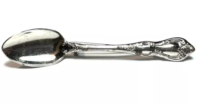 Vintage Jewelry Brooch Pin SIGNED TOWLE Spoon Silverware Silver Tone Mini 24