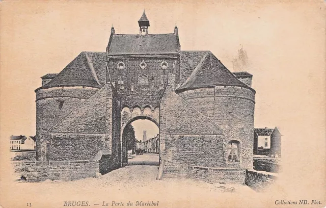 Bruges Belgique~ Le Porte Du Marechal ~ Collections Nb Photo Carte Postale