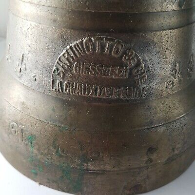 Antique Bell Made In Swiss, Rare collector bell , original strap ,nice sound