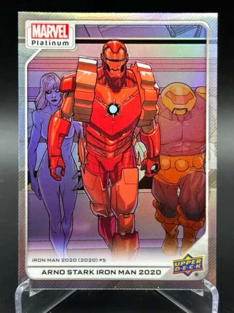 2023 UD Upper Deck Marvel Platinum ARNO STARK IRON MAN 2020 #177 RAINBOW