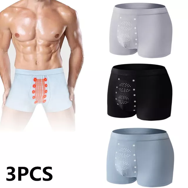 Magnetic Therapy Men Sexy Boxers Panties Energetic Physiological