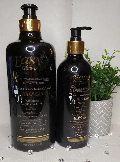 high glutathione foods Easy glow Half cast Body Milk 500ml +Serum 80ml  BBluxury Skincare