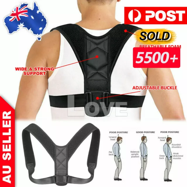 Posture Corrector Clavicle Support Back Straight Shoulders Brace Strap Correct