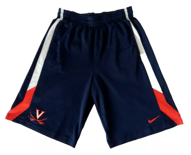 Virginia Cavaliers Nike Navy Shorts Dri-Fit Size Large