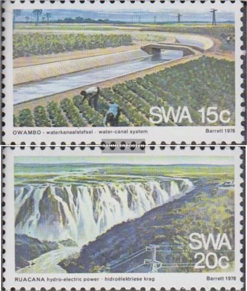 Namibia - África sudoccidental 425-426 (completa edición) sobres primer día 1976