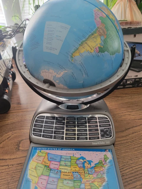 vintage Oregon Scientific Smart Globe Deluxe Edition NO PEN Globe Only