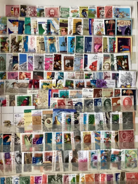 Large Lot Australia Stamps All Different Used