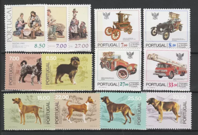 Portugal 1981 5 MNH* Set / Christmas / Fire Engines Cars Automobiles/ Dogs 19756