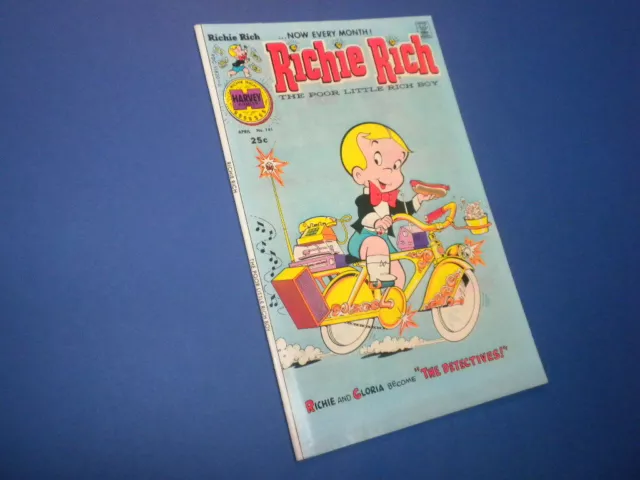 RICHIE RICH #141 Harvey Comics 1976 The Poor Little Rich Boy