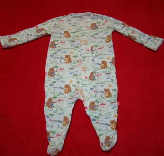 Magnetic Me Baby Boys Girls Size 0-3 Months Footed Sleeper Pajamas Bears Magnetic Me Baby Boys Girls Size 0-3 Months Footed Sleeper Pajamas Bears