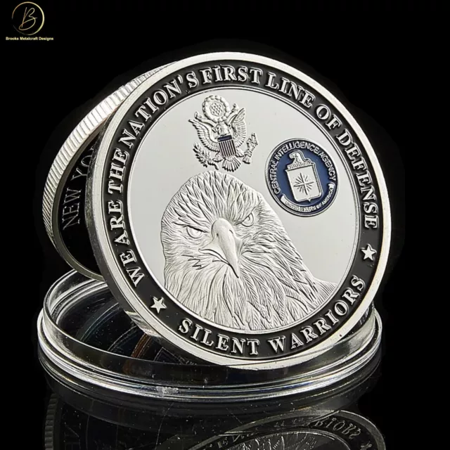 CIA We Are The Nation's First Line of Defense Silent Warriors Challenge Coin