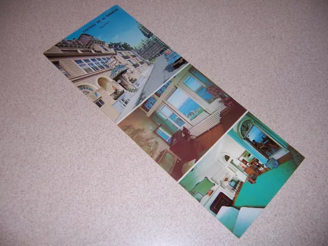 1960s CHATEAU DE LA TERRASSE in OLD QUEBEC CANADA VTG OVERSIZE POSTCARD