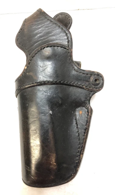 Aker Black Leather Duty Holster for Beretta 96DB 118-US-INS Left Hand *Well Used