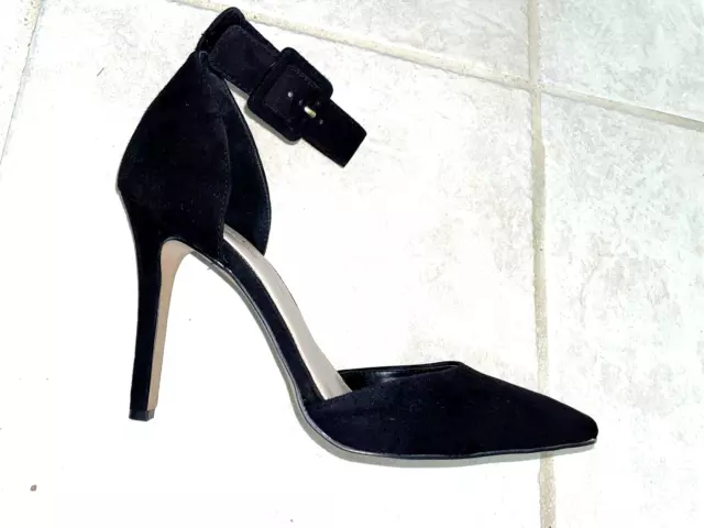 Jessica Simpson Sz 10 NEW Black Suede D'Orsay Bridal Formal Party  CAYNA Pumps 3