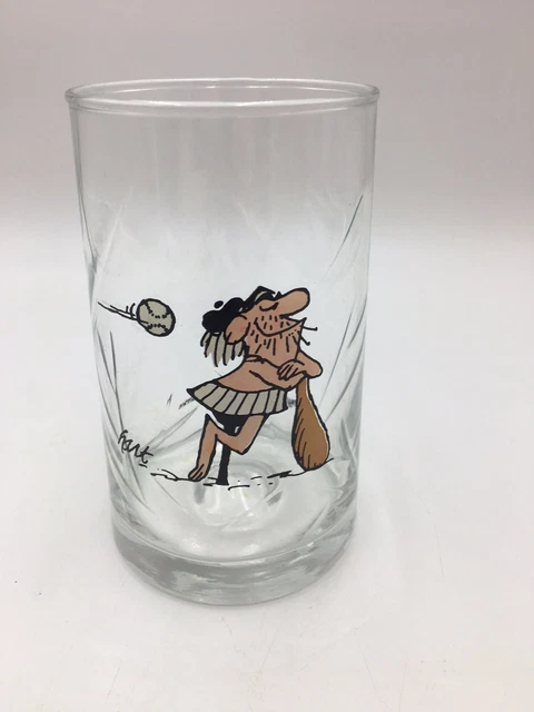 Vintage 1981 Arby's B.C. Comic By Johnny Hart Glass - B.C.