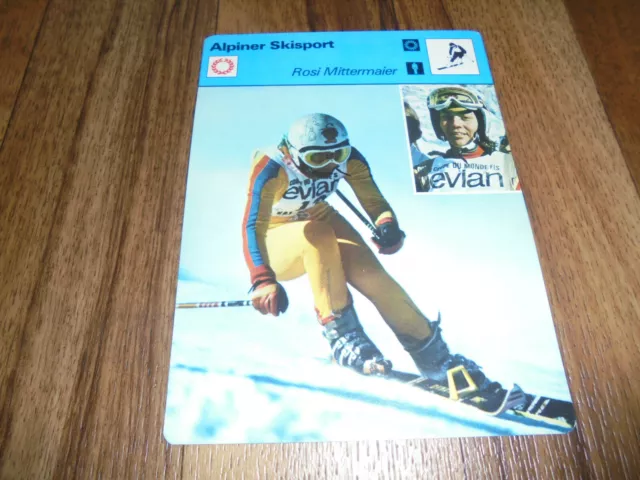 ROSI MITTERMAIER / Alpiner Skisport -- Editions Rencontre S.A. Lausanne 1977