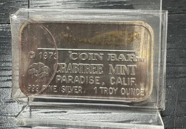RARE 1973 CRABTREE Mint A Start On Your First Million Good Luck Silver ...
