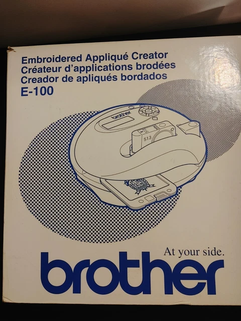 Brother Aplique Station E-100 Bordado Parche Creator 50 Diseños Incorporados