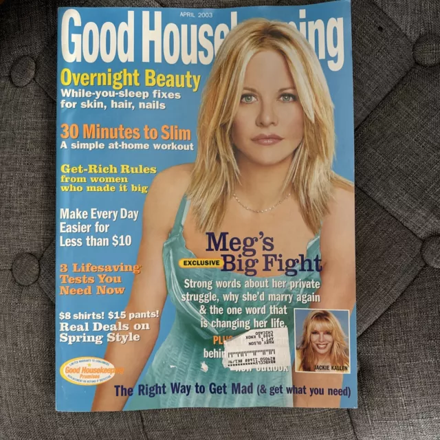 Good Housekeeping Magazine April 2003 Meg Ryan VG No ML 050917nonjhe