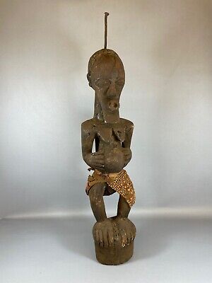 210624 - Tribal used African Songye statue - Congo.