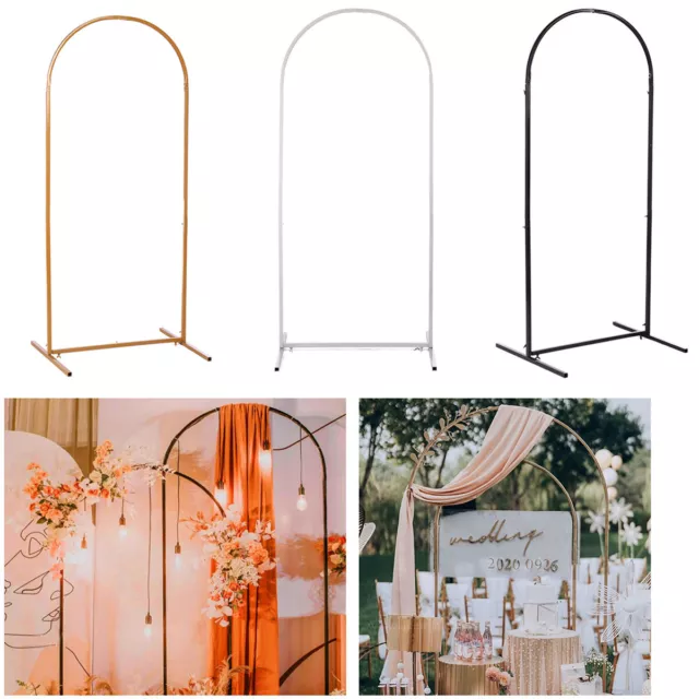 2M Oval Wedding Balloon Arch Backdrop Stand Flower Party  Background Decoration
