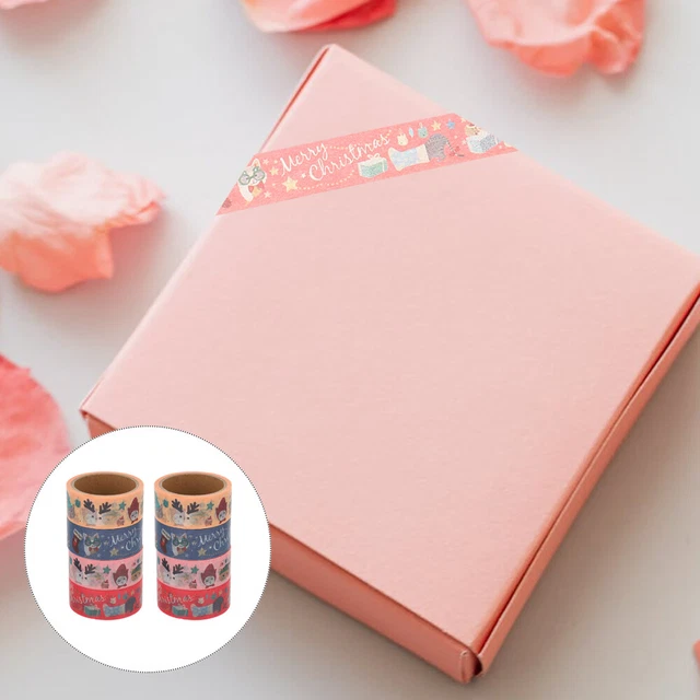 Cinta washi navideña decoración navideña cinta adhesiva casera papel